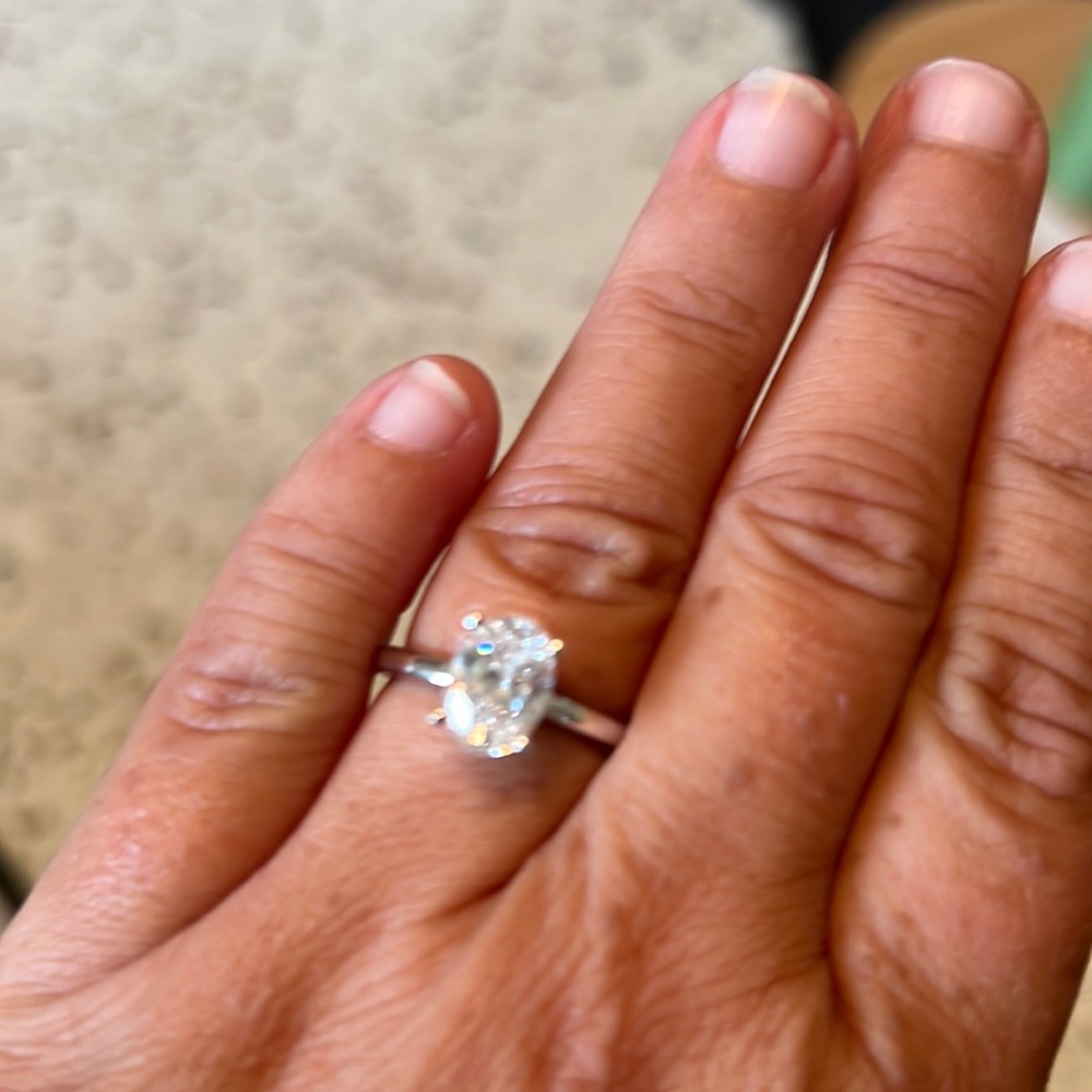 Lab Created Diamond Solitaire 1.5 ct